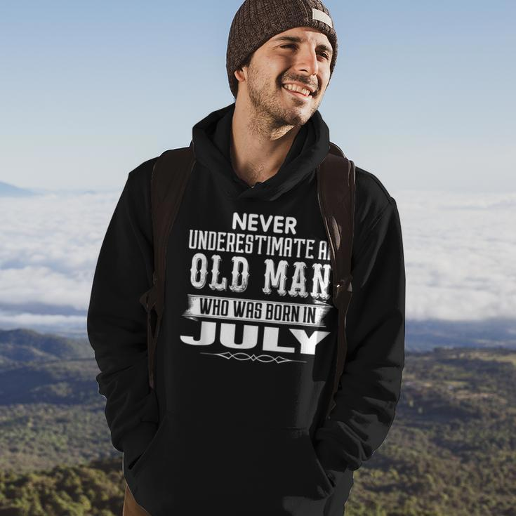 Never Underestimate An Old Man July Birthday July Present Hoodie Lifestyle