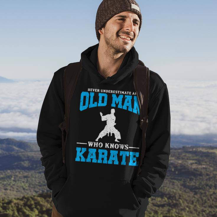 Never Underestimate An Old Man Karate Hoodie Lifestyle