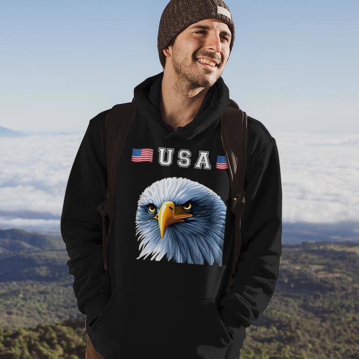 Usa 4Th Of July Patriotic Eagle American Flag Funny Graphic Patriotic Funny Gifts Hoodie Lifestyle