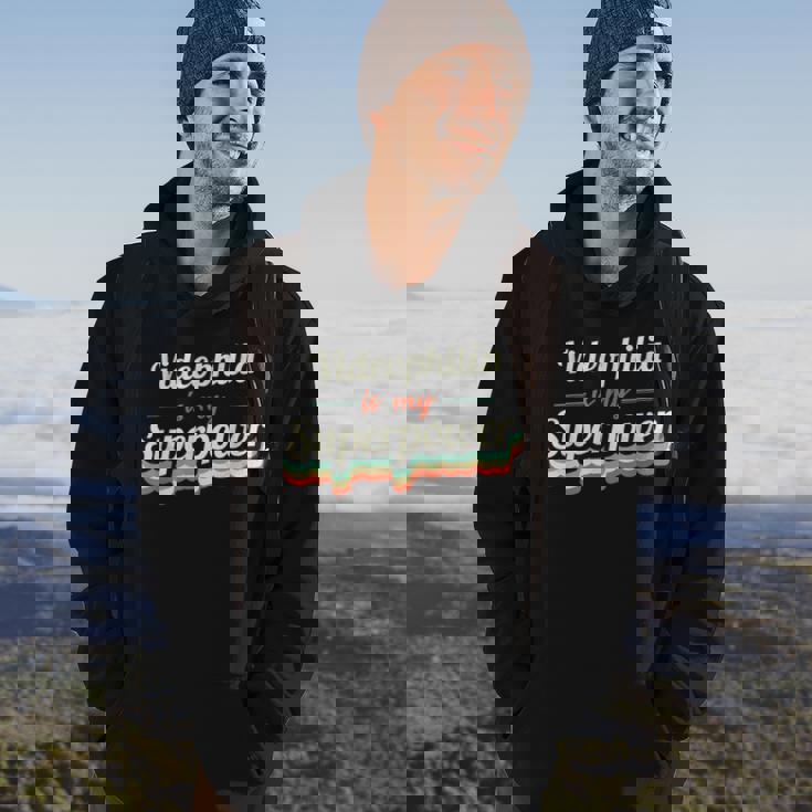 Videophilia Is My Superpower Videophilia Vintage Hoodie Lifestyle