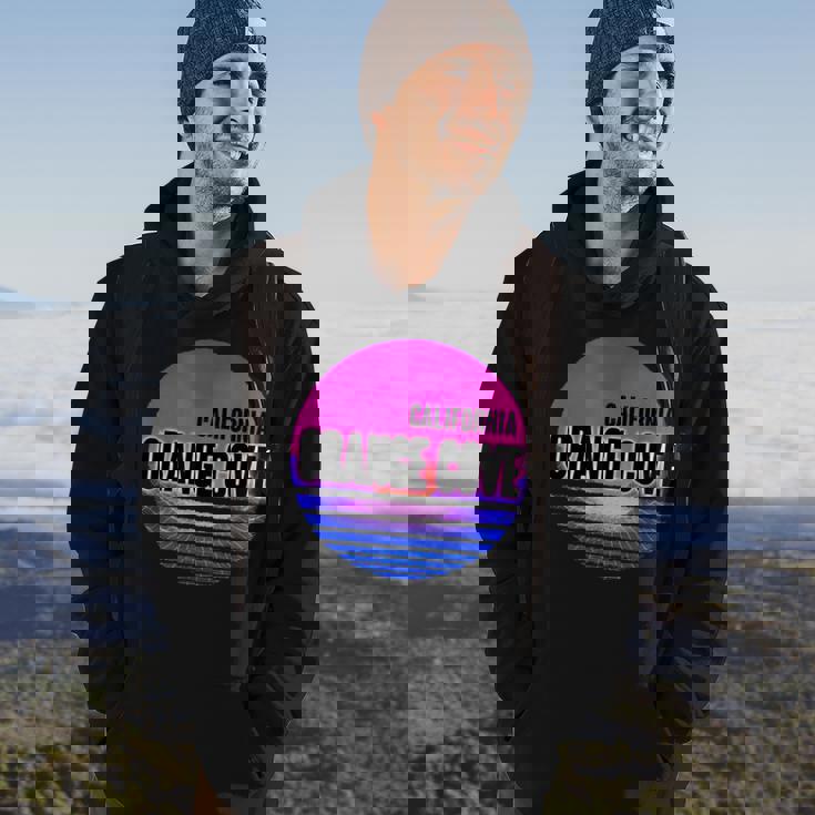 Vintage Orange Cove Vaporwave California Hoodie Lifestyle