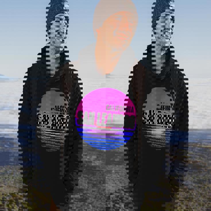 Vintage San Leandro Vaporwave California Hoodie Lifestyle