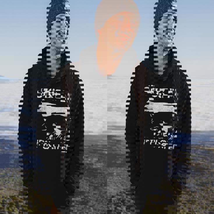 Vintage Smoke Em If You Got Em Bbq Hoodie Lifestyle