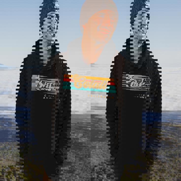Vintage Sunset Stripes Cotati California Hoodie Lifestyle