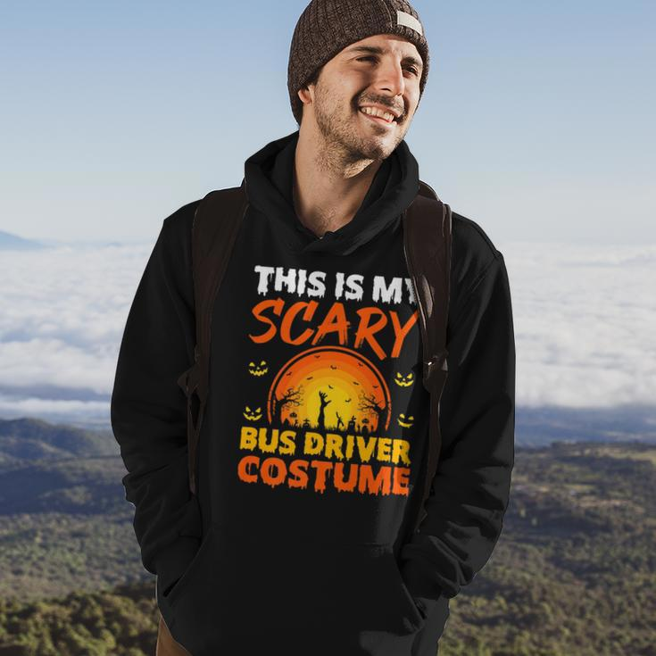 Vintage This Is My Scary Bus Driver Costume Halloween Driver Funny Gifts Hoodie Lifestyle