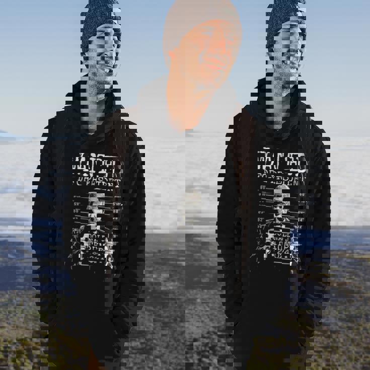 Wanted For President 2024 Donald Trump Hoodie Lifestyle