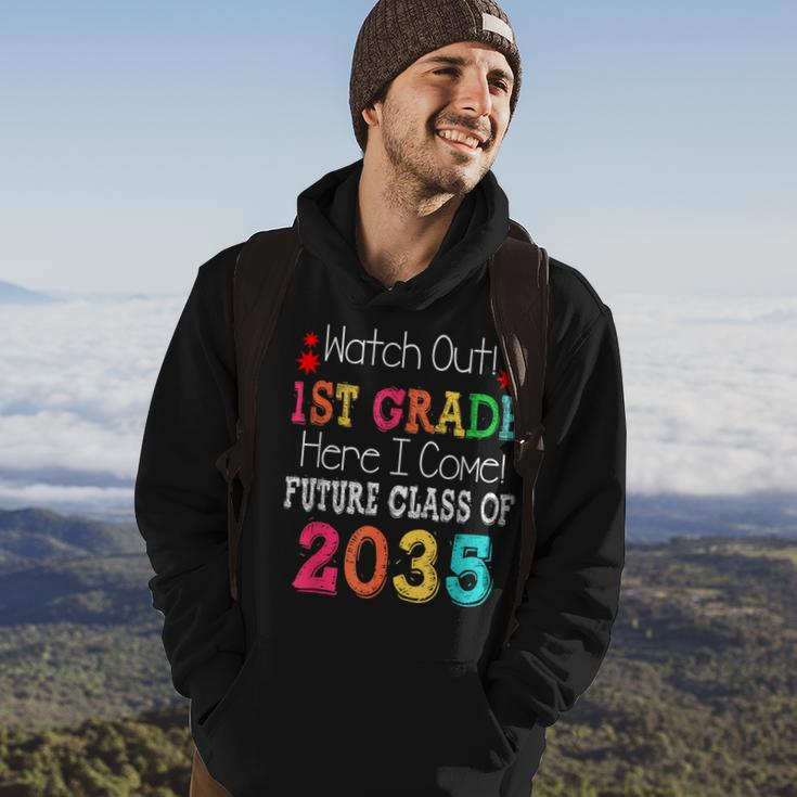 Watch Out 1St Grade Here I Come Future Class 2035 Hoodie Lifestyle