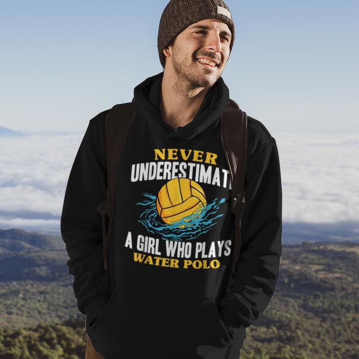 Waterpolo Never Underestimate A Girl Who Plays Water Polo Water Polo Funny Gifts Hoodie Lifestyle