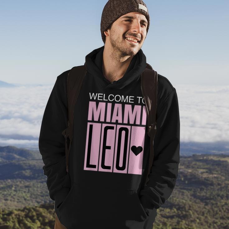 Welcome To Miami Leo 10 Goat Gifts For Goat Lovers Funny Gifts Hoodie Lifestyle