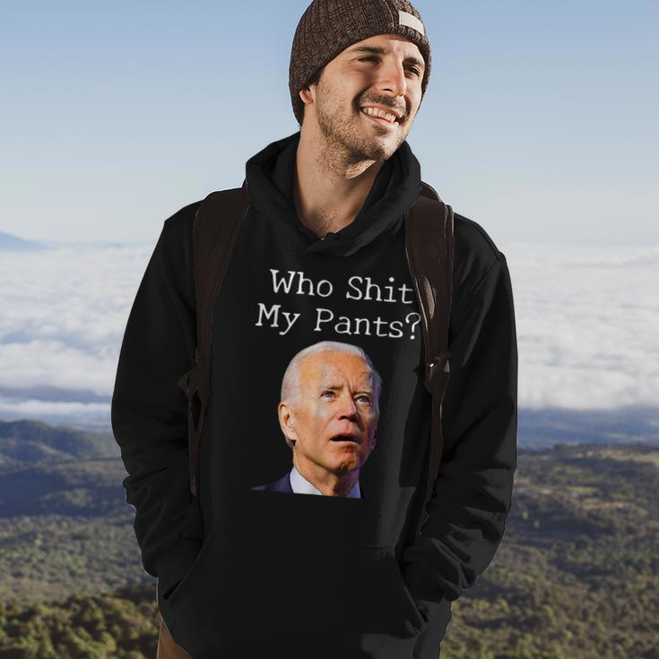Who Shit My Pants Funny Joe Biden Meme Meme Funny Gifts Hoodie Lifestyle