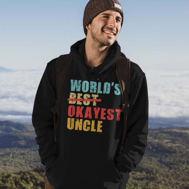 Worlds Best Okayest Uncle Acy014b Hoodie Lifestyle