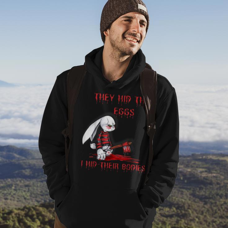 They Hid The Eggs Horror Easter Horror Bunny Easter Hoodie Lifestyle
