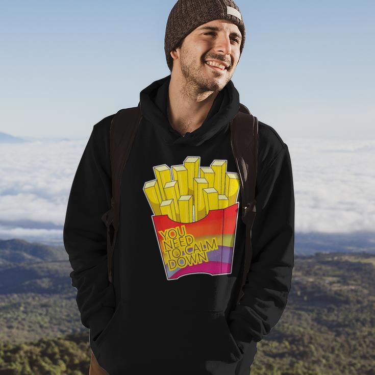 You Need To Calm Down Gay Pride French Fries Hoodie Lifestyle