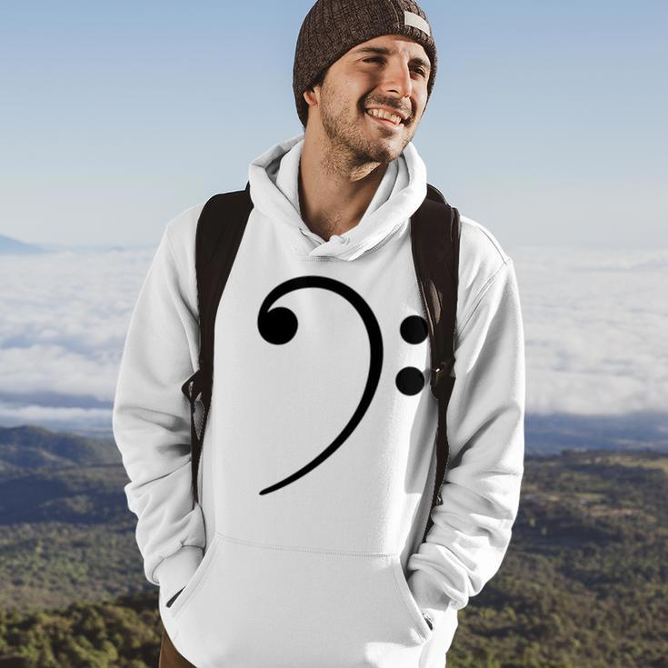Bass Clef Music Symbol Bassist Bass Player Musical Notes Hoodie Lifestyle