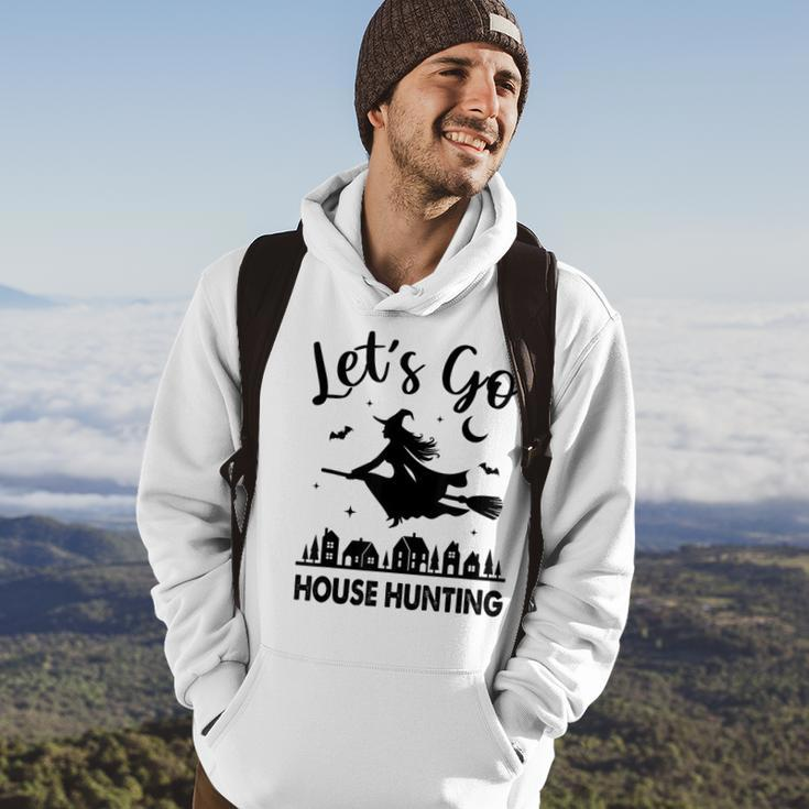Beautiful Real Estate Witch Halloween Lets Go House Hunting Hoodie Lifestyle