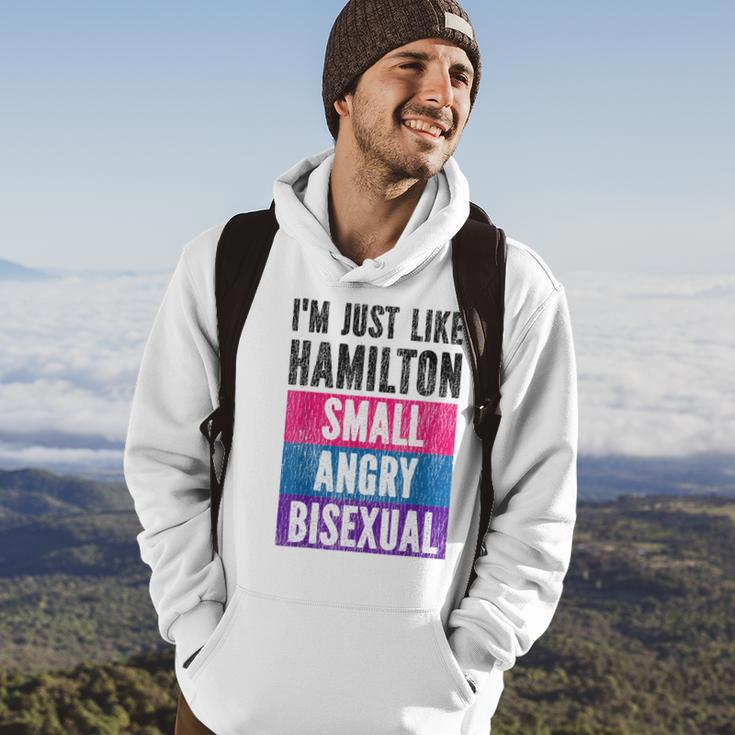 Bisexual Bi Pride Flag Im Just Like Hamilton Small Angry & Hoodie Lifestyle