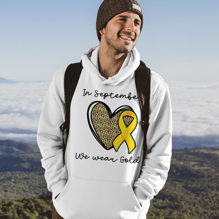Childhood Cancer Awareness Month In September We Wear Gold Hoodie Lifestyle
