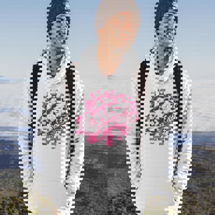 Crush Breast Cancer In October We Wear Pink Hoodie Lifestyle