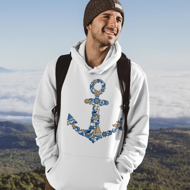 Funny Sailors Anchor - Boat Lighthouse Ship Wheel Hoodie Lifestyle