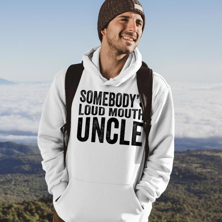 Funny Uncle Fathers Day Somebodys Loud Mouth Uncle Retro Funny Gifts For Uncle Hoodie Lifestyle