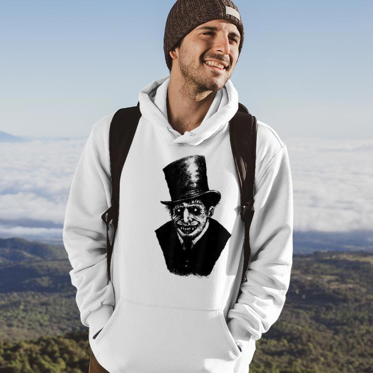 Halloween Scary Monster Guy With Tophat Hoodie Lifestyle