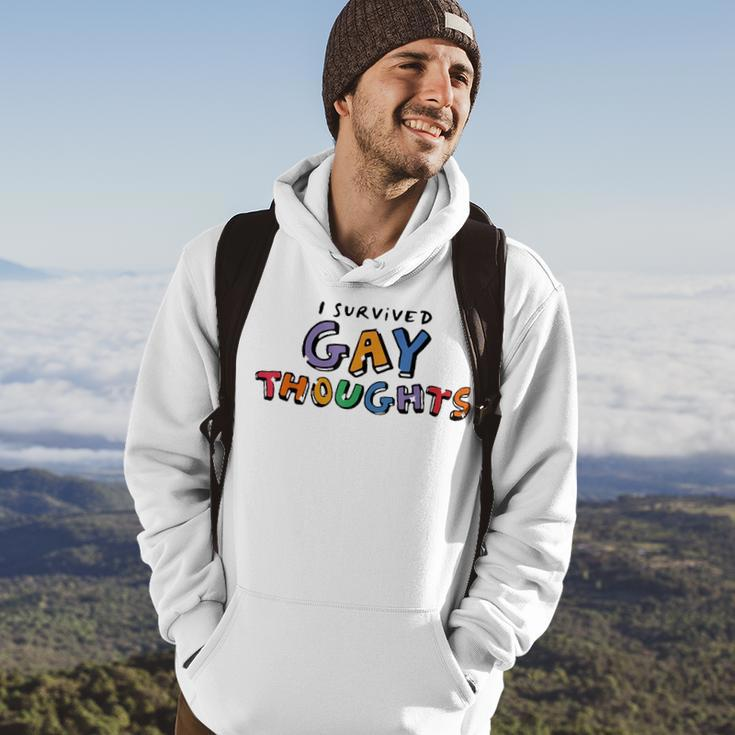 I Survived Gay Thoughts Hoodie Lifestyle
