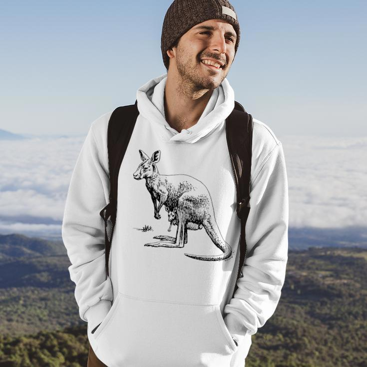 Kangaroo Graphic Marsupial Australian Animals Hoodie Lifestyle