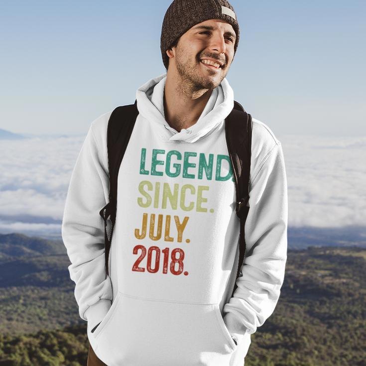 Kids 5 Years Old Legend Since July 2018 5Th Birthday Hoodie Lifestyle