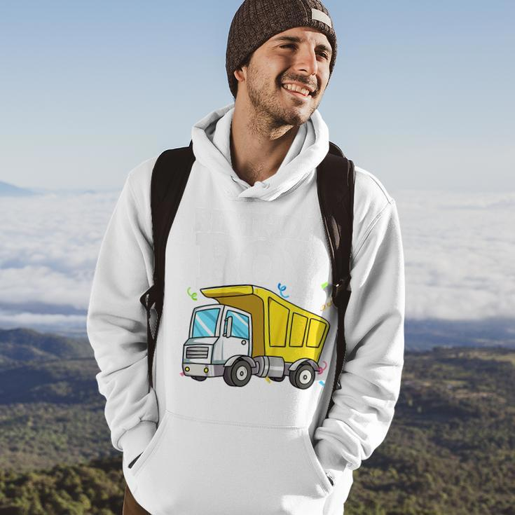 Kids Birthday Boy Construction Truck Theme Party Toddler Hoodie Lifestyle