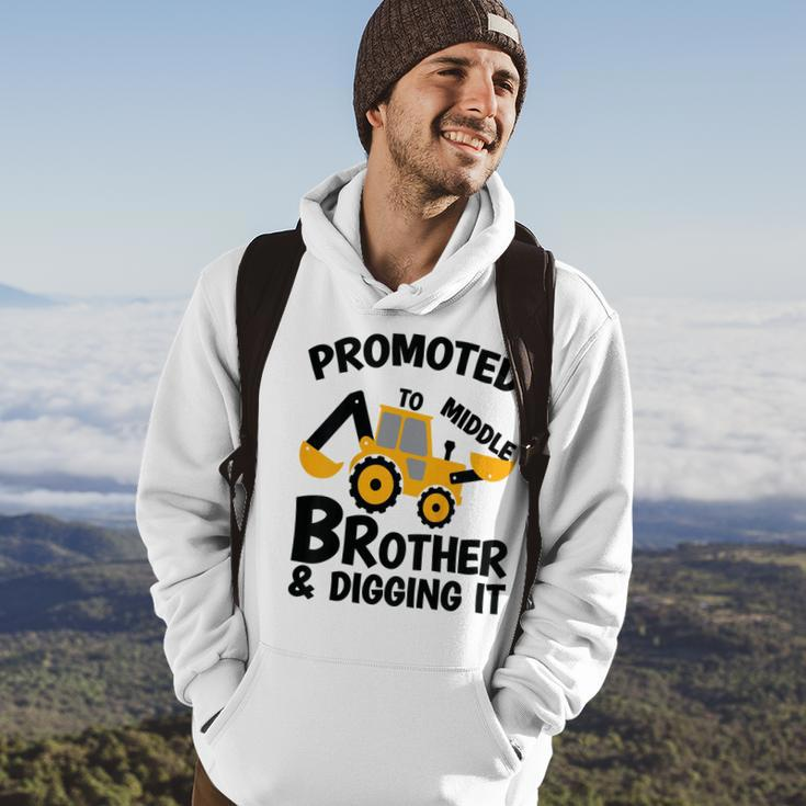 Kids Promoted To Middle Brother Baby Gender Celebration Hoodie Lifestyle
