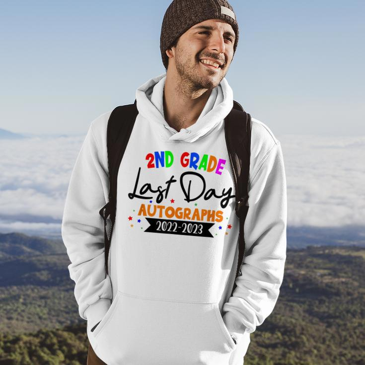 Last Day Of School 2023 Autograph 2Nd Grade Graduation Party Hoodie Lifestyle