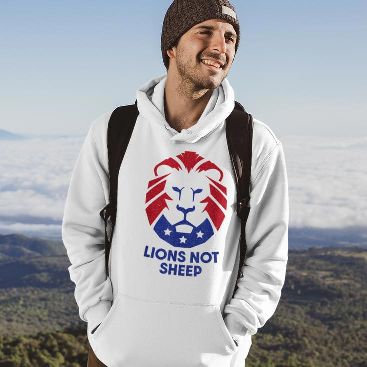 Lions Not Sheep Patriot Hoodie Lifestyle