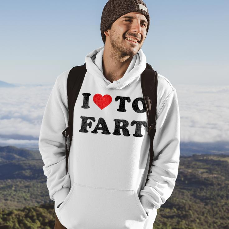 I Love To Fart I Heart To Fart Joke Farting Gag Hoodie Lifestyle