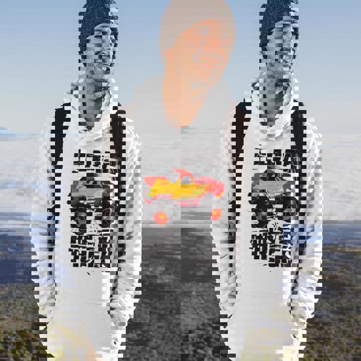 I Love Monster Trucks Cute Bigfoot Trucks Hoodie Lifestyle