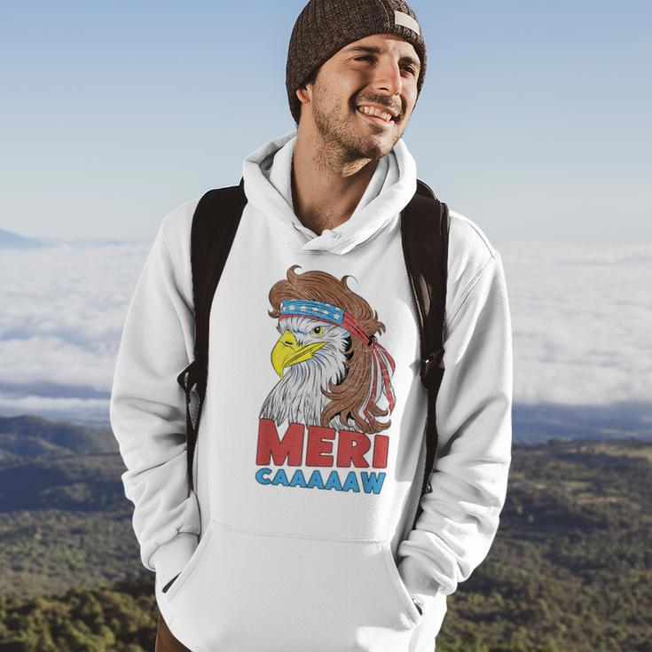 Meri-Caaaaaw - Eagle Mullet 4Th Of July Usa American Flag Mullet Funny Gifts Hoodie Lifestyle