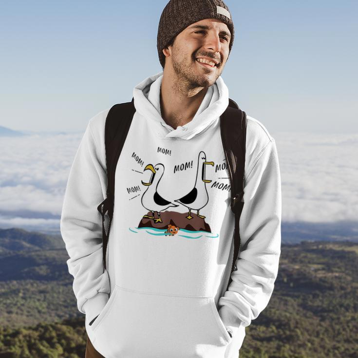 Mom Mom Mom Seagull Family Mother Hoodie Lifestyle