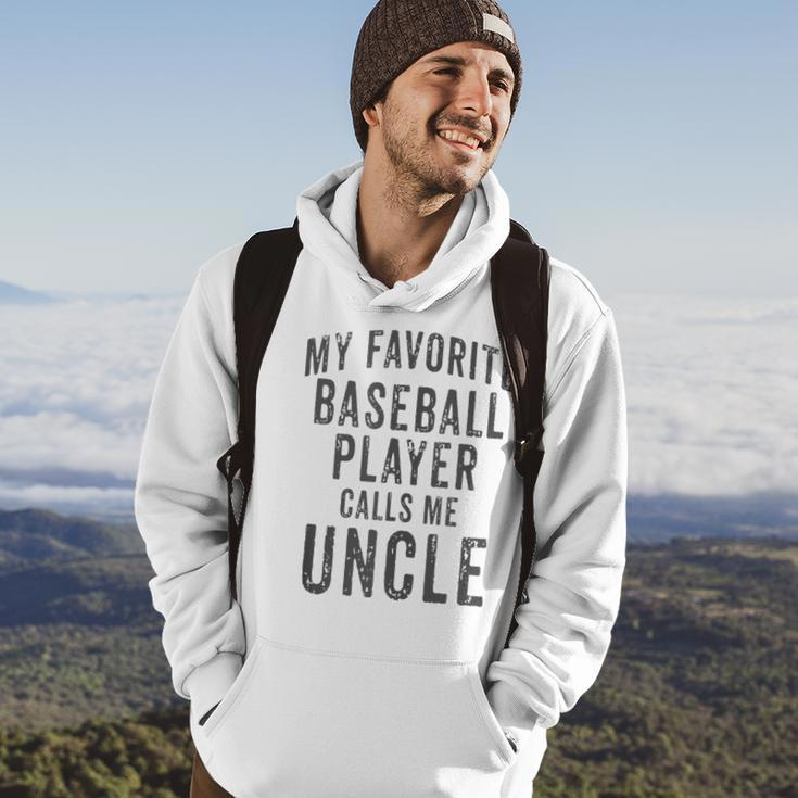 My Favorite Baseball Player Calls Me Uncle Vintage Design Hoodie Lifestyle
