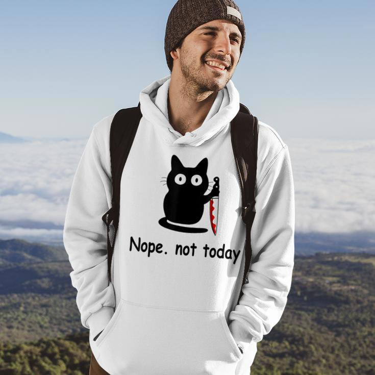 Nope Not Today Cat Cat Lovers For Wmen And Men Hoodie Lifestyle