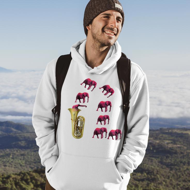 Tuba Funny Elephant Gifts For Elephant Lovers Funny Gifts Hoodie Lifestyle