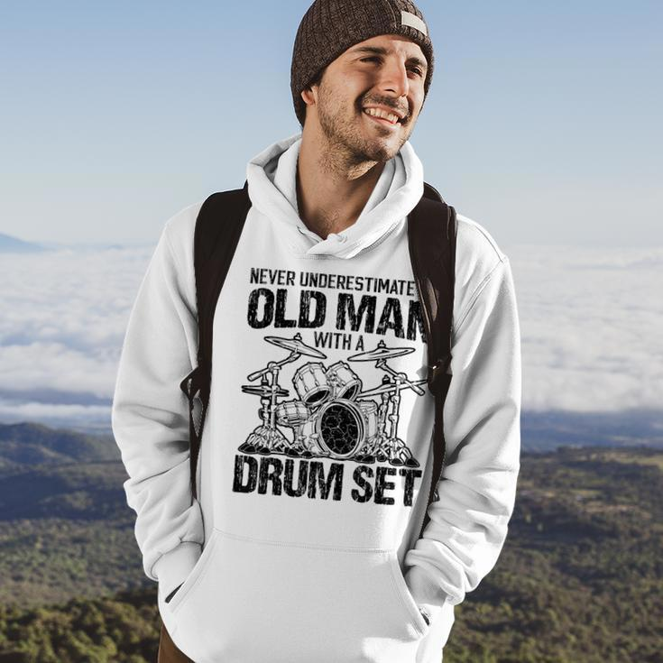 Never Underestimate An Old Drummer Percussionist Hoodie Lifestyle