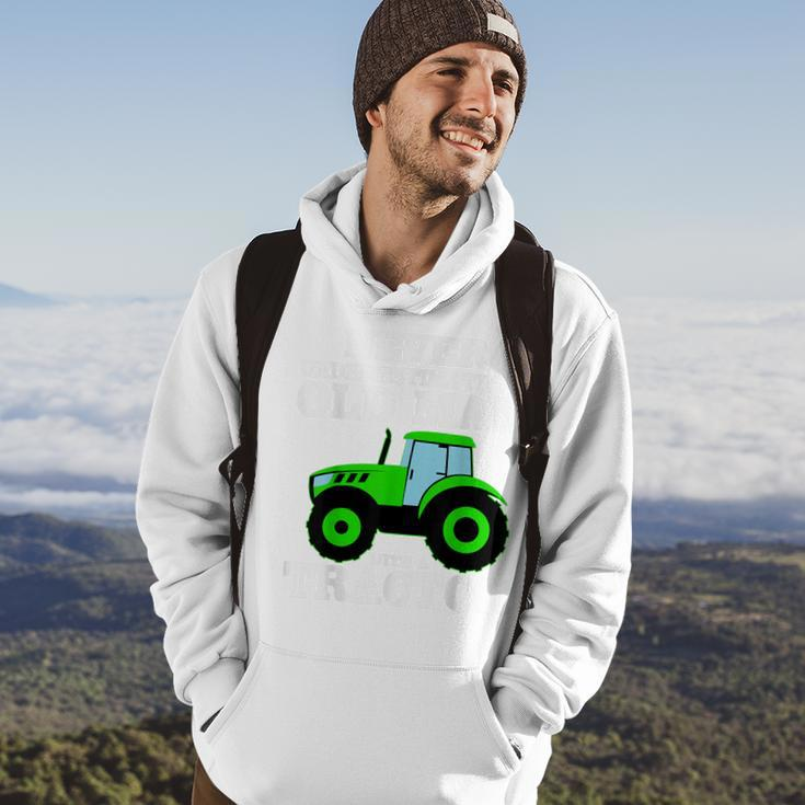 Never Underestimate An Old Man With A Tractor Driver Farmer Hoodie Lifestyle