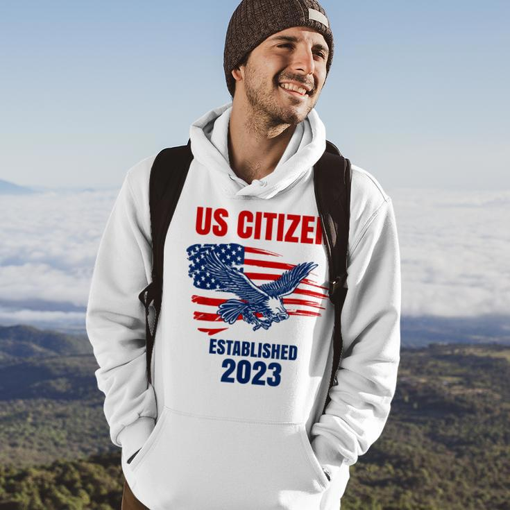 Us Citizen - Established 2023 - Proud New American Citizen Hoodie Lifestyle