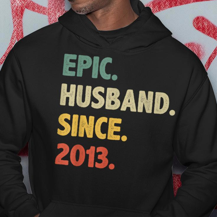 10Th Wedding Anniversary For Him - Epic Husband Since 2013 Hoodie Unique Gifts
