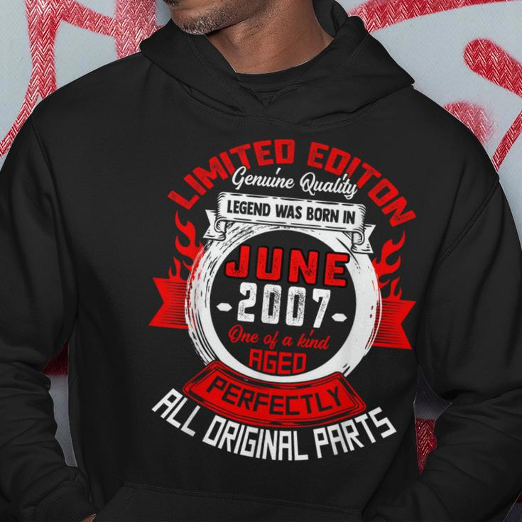 16Th Birthday Gift Legends Born In June 2007 16 Years Old Hoodie Unique Gifts