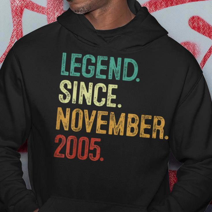18 Years Old Legend Since November 2005 18Th Birthday Hoodie Unique Gifts