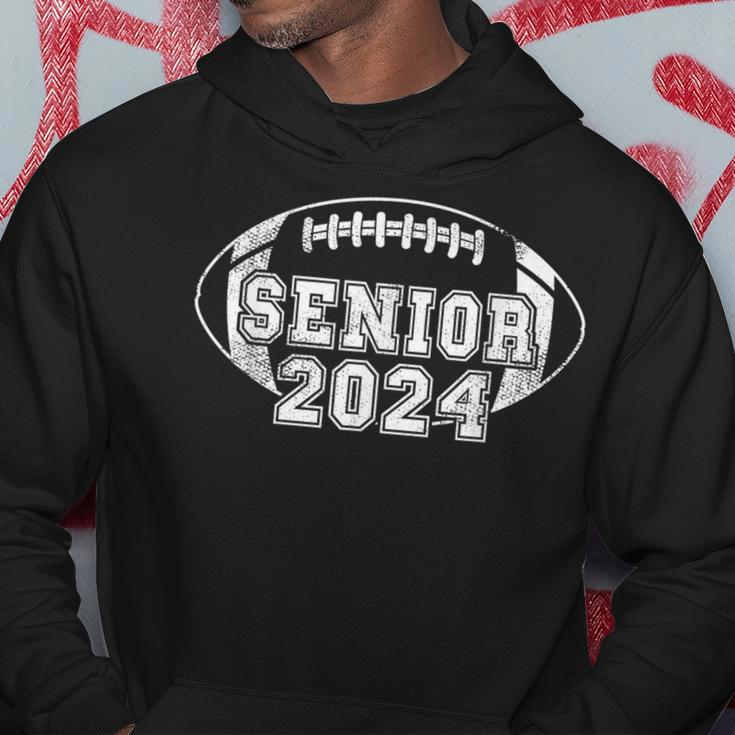 2024 Senior Football Player Class Of 2024 Grunge Senior Year Hoodie Unique Gifts
