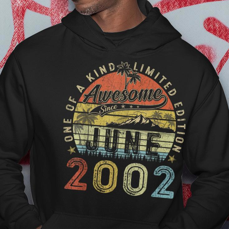 21 Year Old Awesome Since June 2002 21Th Birthday Hoodie Unique Gifts