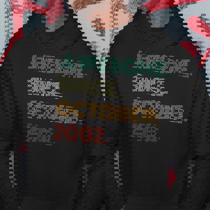 21 Years Old Awesome Since October 2002 21St Birthday Hoodie Unique Gifts
