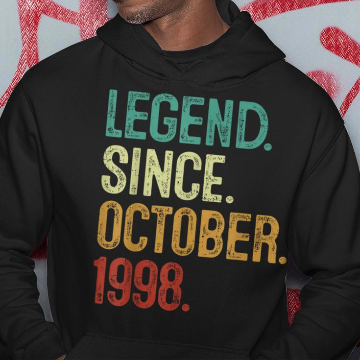 25 Years Old Legend Since October 1998 25Th Birthday Hoodie Unique Gifts