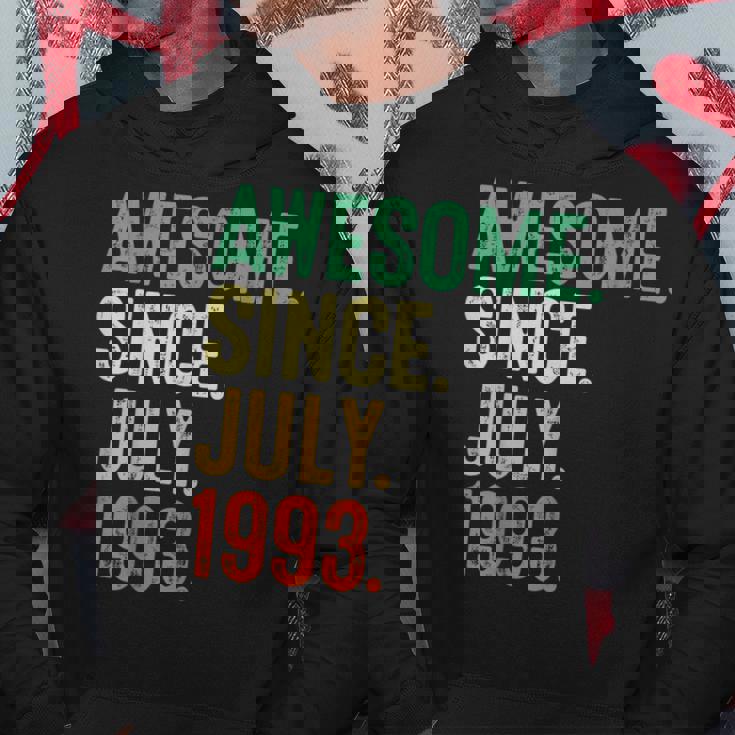 30 Year Old Awesome Since July 1993 30Th Birthday 30Th Birthday Funny Gifts Hoodie Unique Gifts